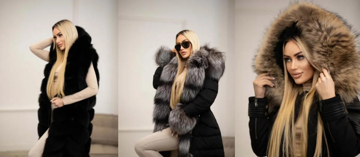 Kolekce dámských kožešin - elegantní norkové kožichy